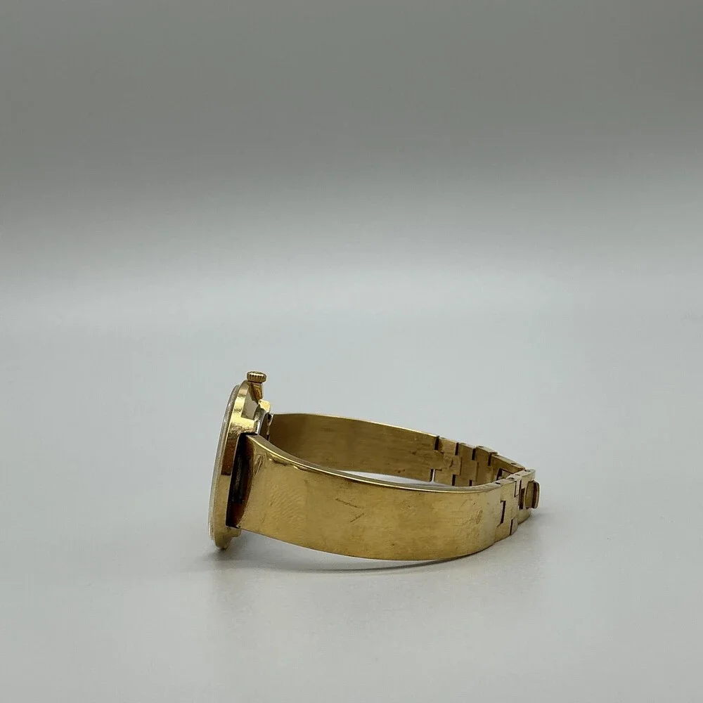 Vintage Michel Herbelin Womens Watch 29mm Champagne Dial Gold Tone Manual 6.5
